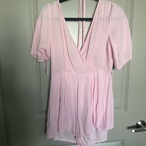 Trixxi Blush Pink Textured Dress